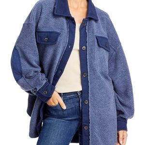 Free People Navy Jacket/Shacket “Ruby Jacket”